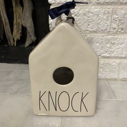 Rae Dunn KNOCK Birdhouse 