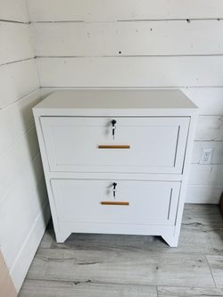 Brand new in box large Metal Lateral File Cabinet with Lock white