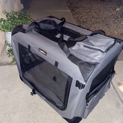 Gray Pet Crate Or Carrier 28”