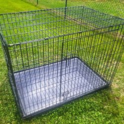 KONG Ultra-Strong 2 Door Dog Crate + Serta bed + Divider Panel - Heavy Duty