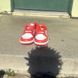 Orange And White Nike Dunks