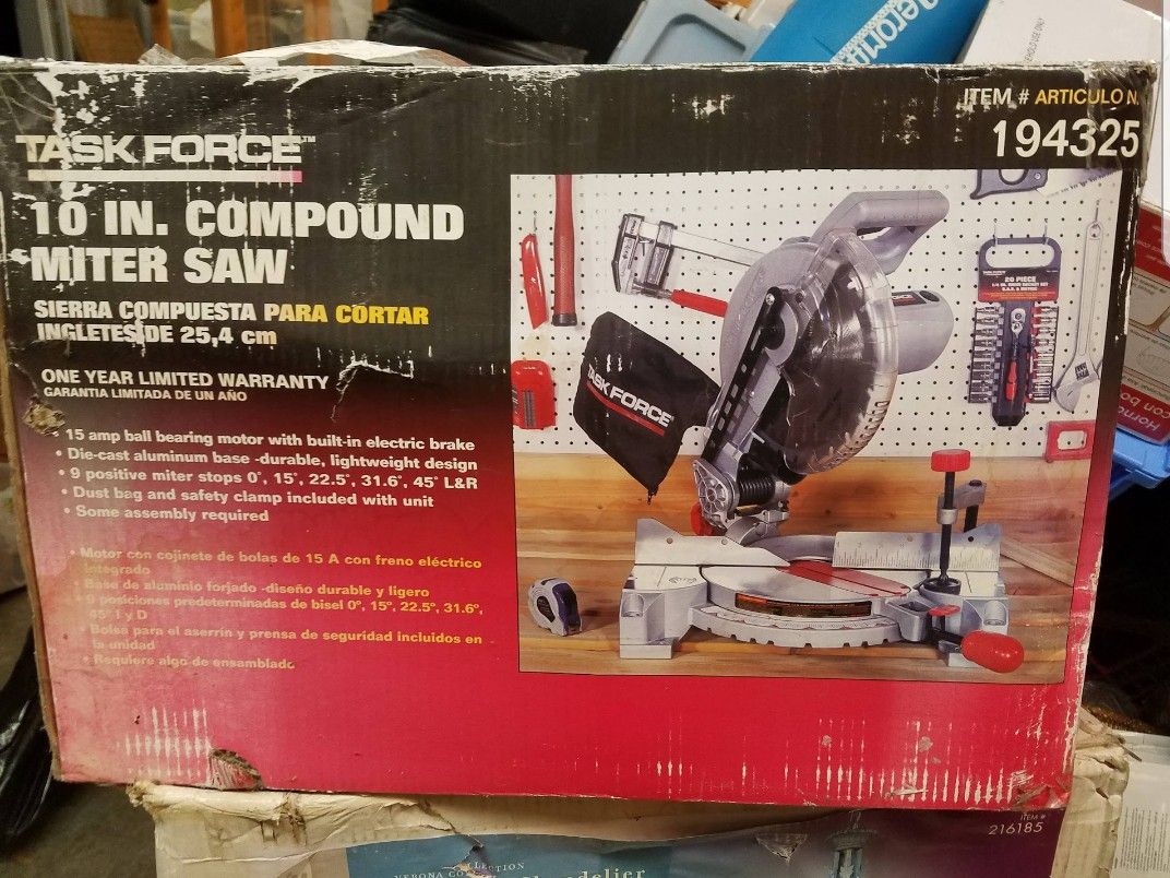 Task Force 10" compound miter saw