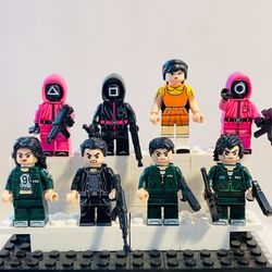New Style Squid Game Minifigures Money Set | New Custom LEGO Compatible Toys