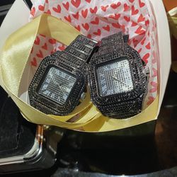 King And Queen Valentine’s Day Matching Set Resizable Black Ice