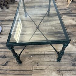 1970s Glass Coffee Table With Matching Side Table 