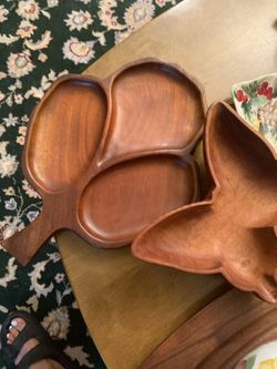Vintage Wooden Serving Trays