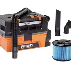 RIDGID 3 Gal. 5.0 Peak HP NXT Shop Vacuum Wet Dry Vac with Fine Dust Filter, Expandable Hose and Accessory Attachments HD0300