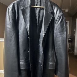 Men’s Leather Blazer