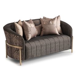 Lisbon Silken Matte Black/Onyx Loveseat