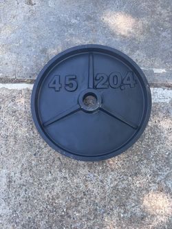 45 pound Olympic plate
