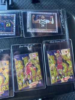 Football, basketball and football cards