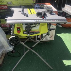 RYOBI 15 Amp 10 in. Expanded Capacity Table Saw With Rolling Stand