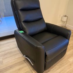 Living Spaces Hercules Black Swivel Glider Manual Recliner— $300 (firm) 