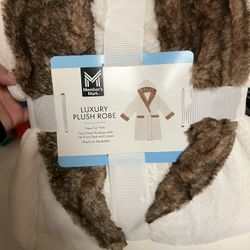 Luxury Faux Plush Robe