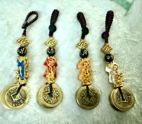 Keychain and car hanging to decorate with Pixiu for Feng Shui  $10/each 
