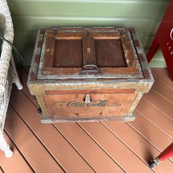 Antique Coca-Cola Wood cooler