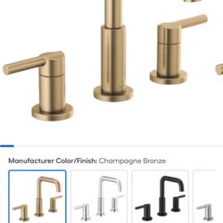 Delta Nicoli Champagne Bronze Bathroom Faucet- New In Box!