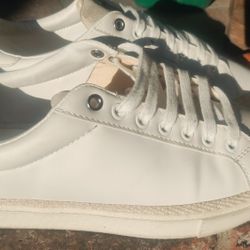 ZARA Mens White Leather Sneakers EU 43 / U.S Mens SIZE 10-10.5