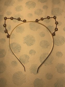 Forever 21 rhinestone kitty headband ears
