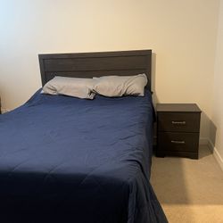 Queen Bed Frame And Nightstand