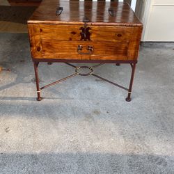 Mexican Pine Metal End Table