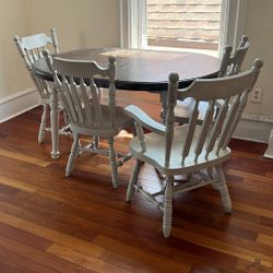 Farm Style Dining Table (with 4 Chairs)