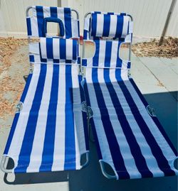 Face down tanning Lounge beach chairs/ carry strap