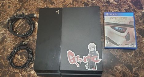 Ps4 Console 500gb W/ Cables No Controller 