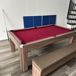 Pool, Ping Pong Dinning  Table