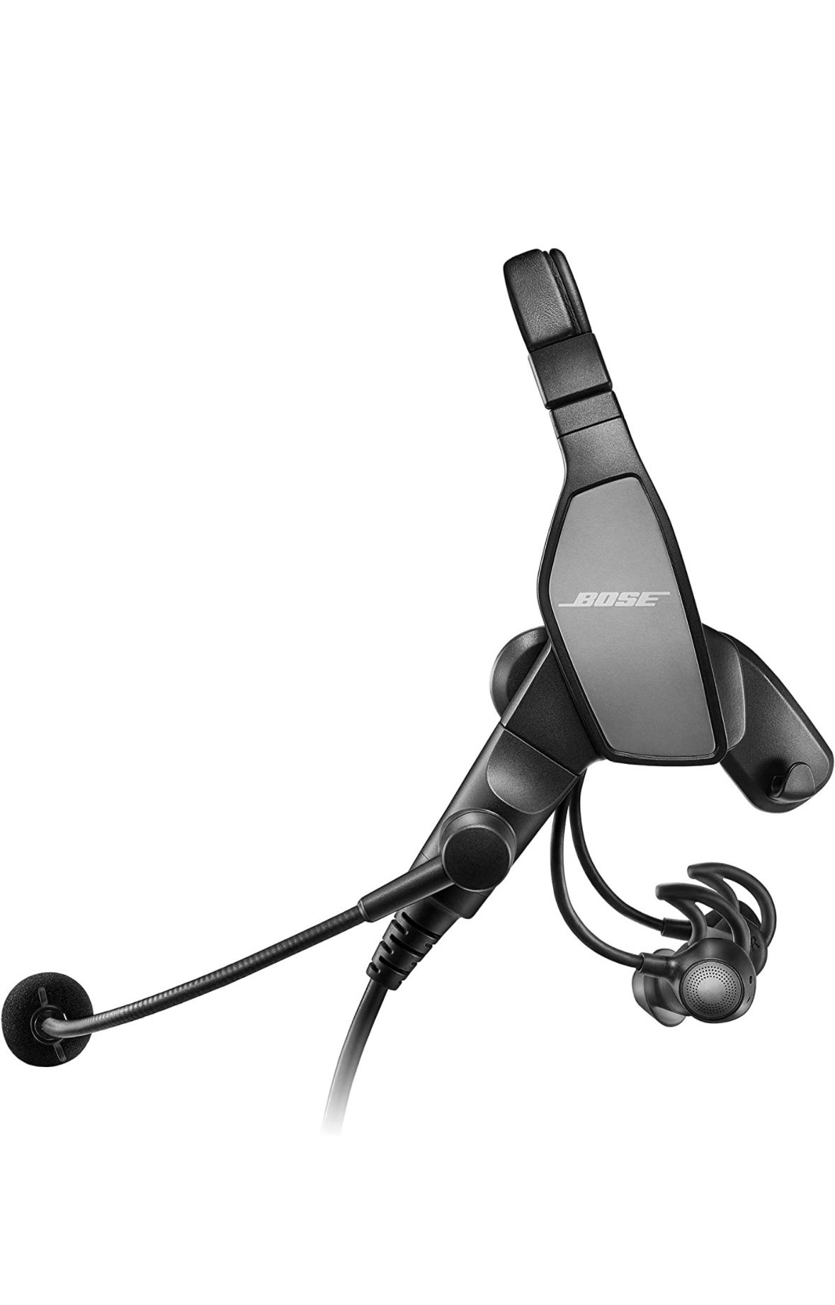 Bose Proflight Series 2 Aviation Headset with Bluetooth Connectivity, 5 Pin XLR Cable, Black
