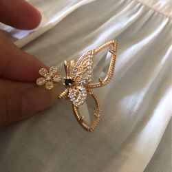 Cristal Butterfly 🦋 Ring