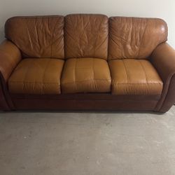 leather couch for free