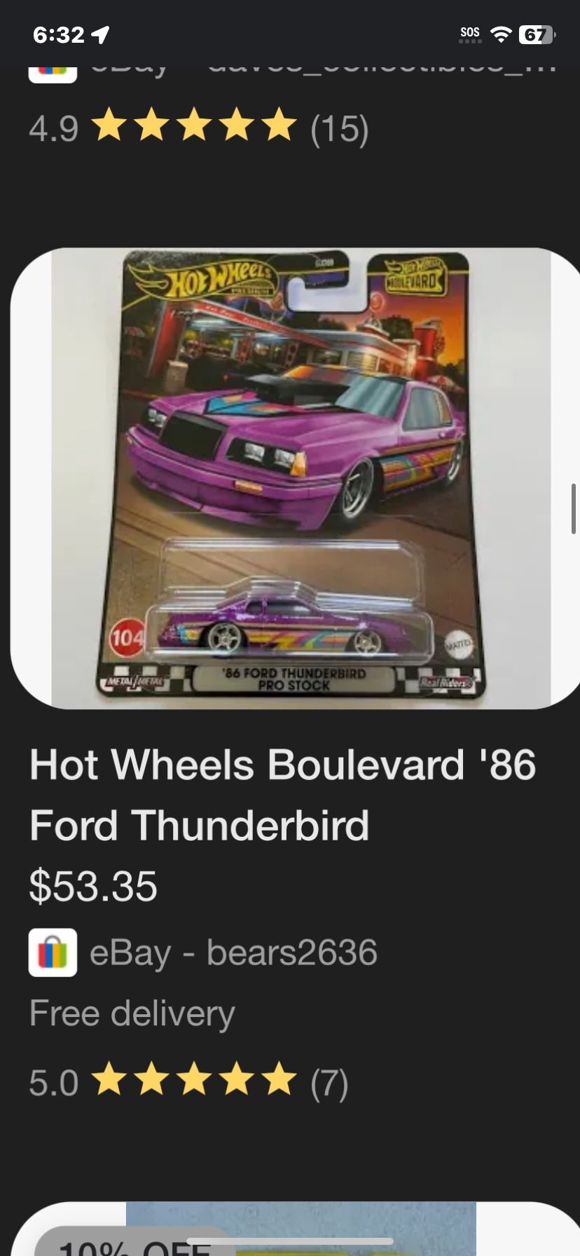 86 Ford Thunders Bird Pro Stock