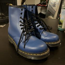 Dr. Martens 1460 Smooth Leather Lace-up Blue boots