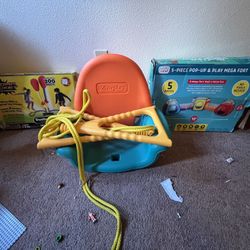 Kids Swing, Pop-up Fort, Stomp Rockets, And Books