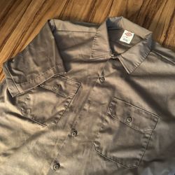 Brown Dickies Button Up