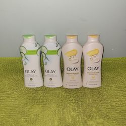 2 Notes Of Cucumber Water And Aloe 22oz/2 Renewal Blend 23.6oz Olay Bodywash 