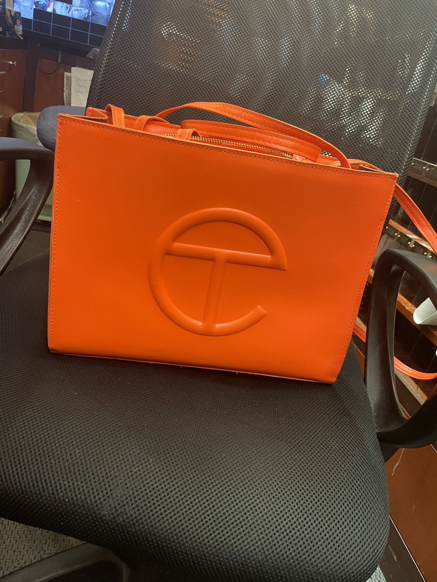 Orange Telfar Bag 
