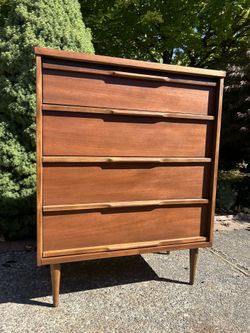 Mid Century Vintage Tallboy Dresser 