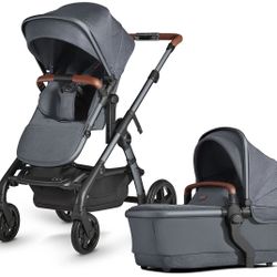 GREAT DEAL!! Silver cross Wave Stroller W TWO Bassinets