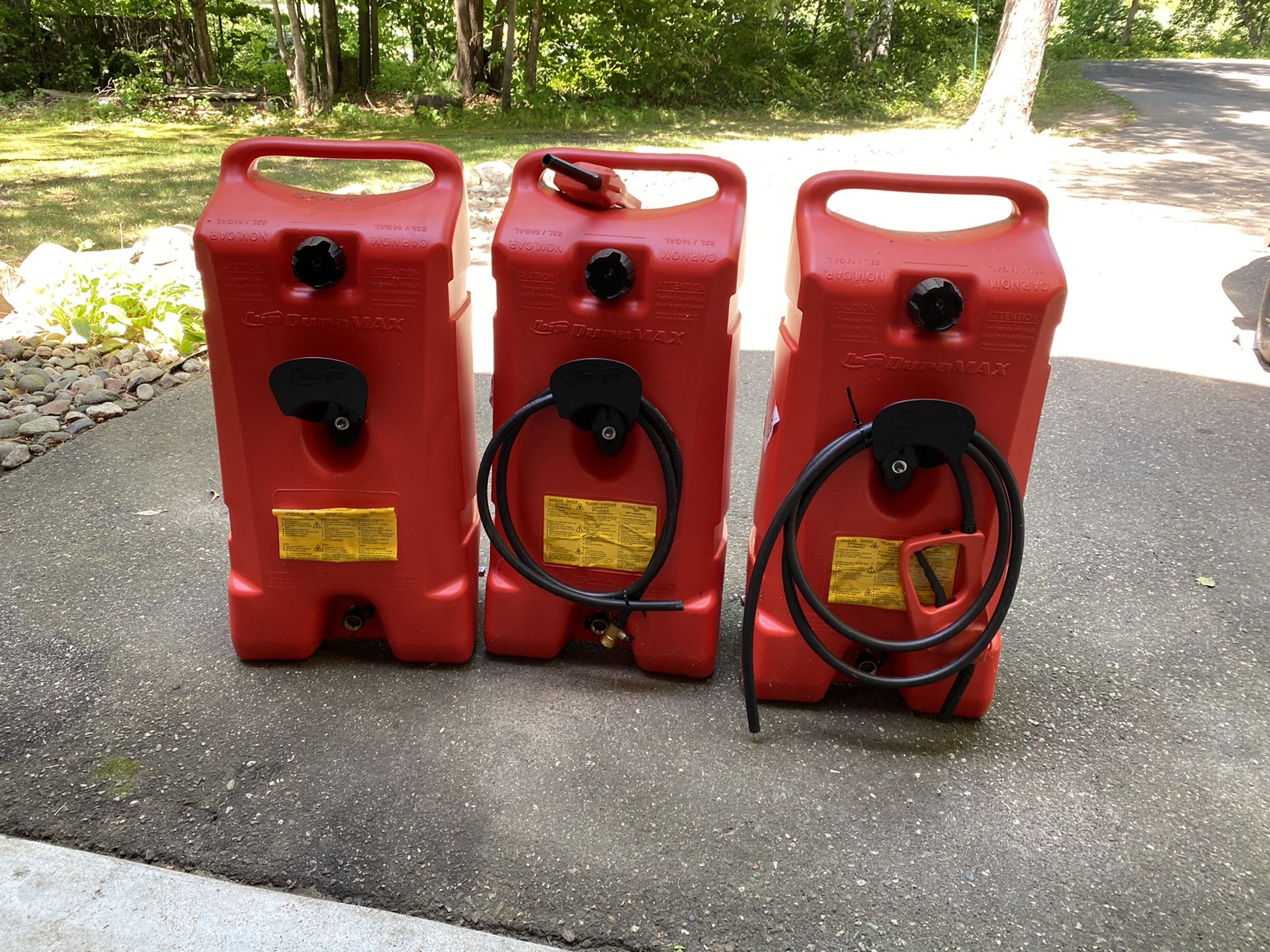 Quantity 3, 14 Gal fuel containers