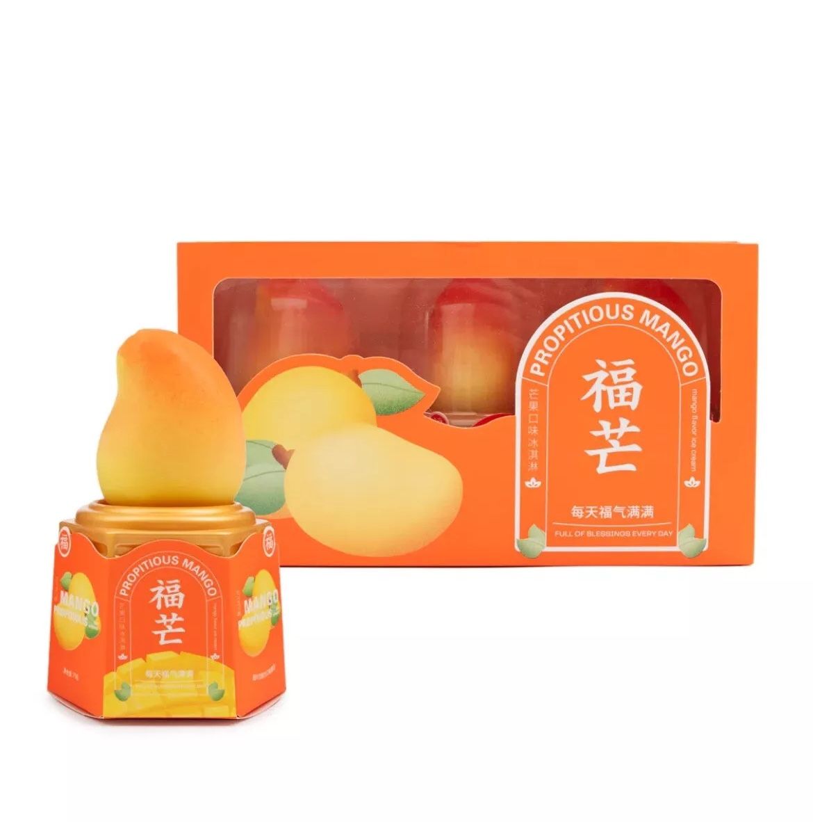 Fumang Mango Flavored Ice Cream 3PC 225 gram ( MT )