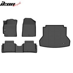 Fits 2017-2020 Hyundai Elantra TPE All Weather Waterproof 3D Floor + Trunk Mats