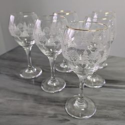 Vintage Wine Goblets
