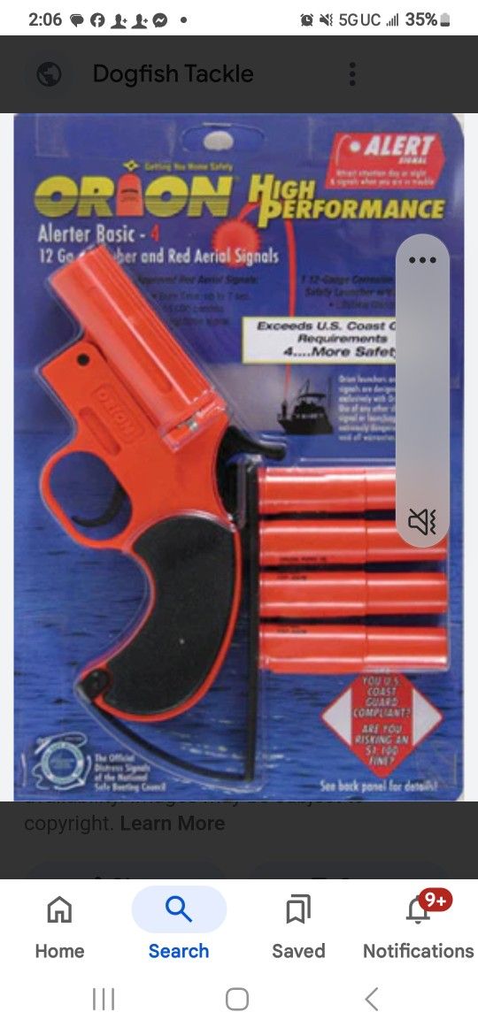 12 Gauge Flare Gun With 5 Flares