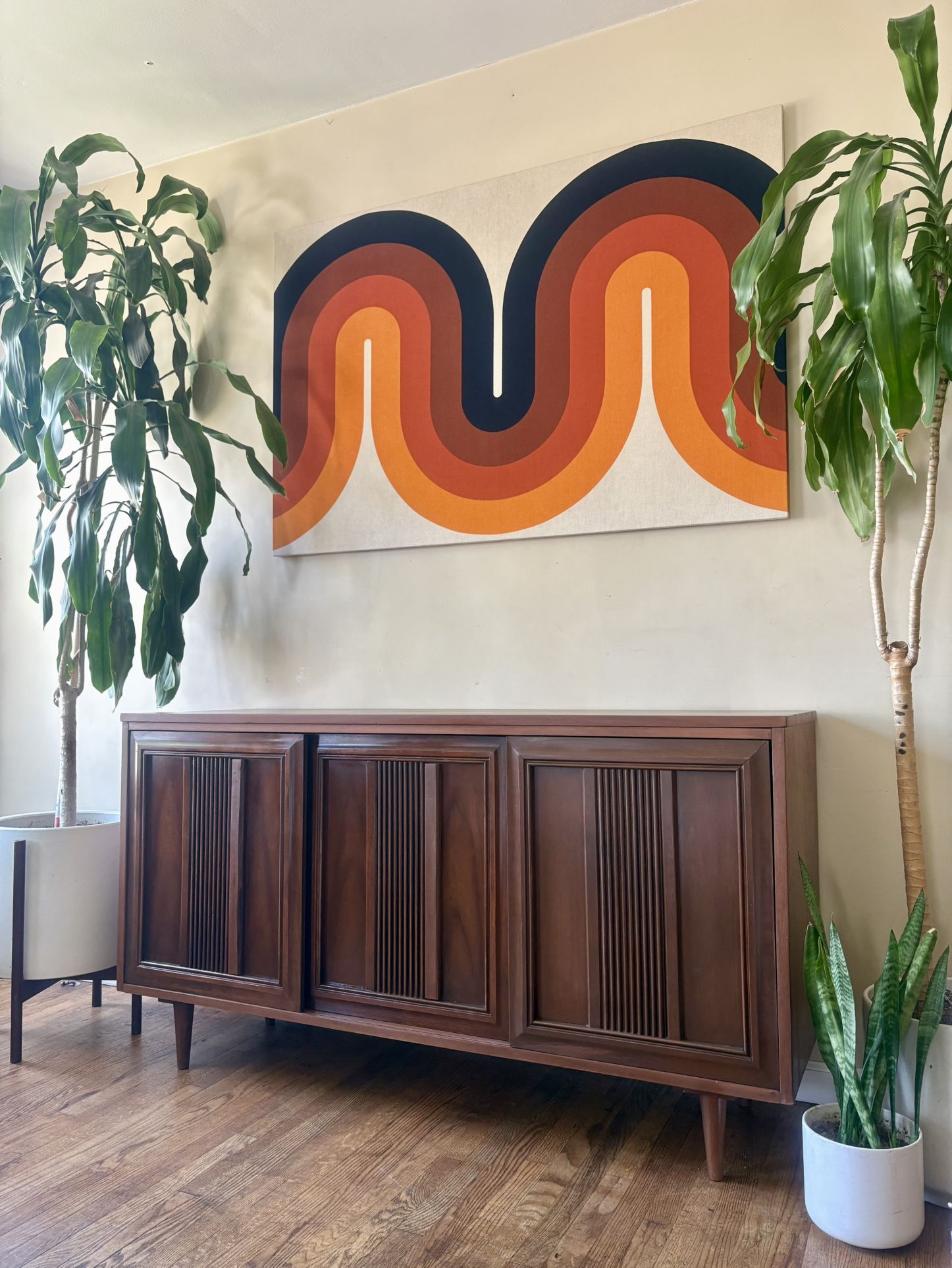 Stunning 1960's Brutalist Credenza