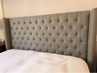 Restoration hardware Rh tufted king size bed