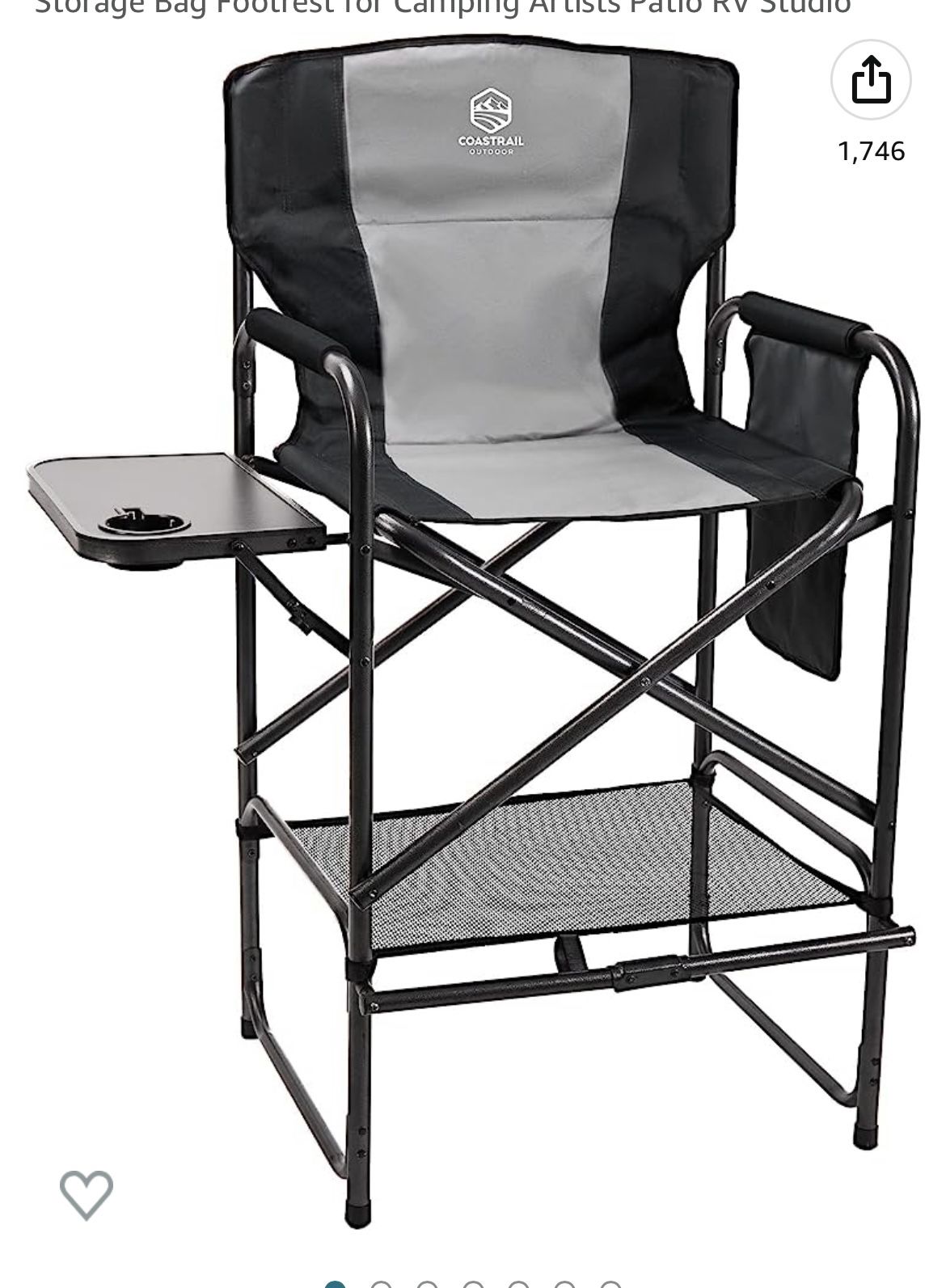 Tall Director’s Chair. $35.  2/$60