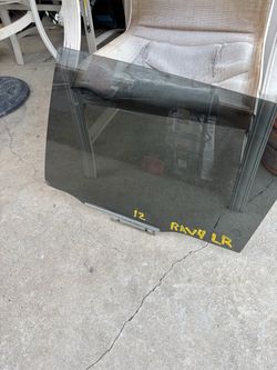LEFT DRIVER SIDE REAR DOOR GLASS 2012 TOYOTA RAV4 OEM