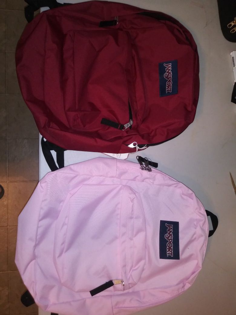 2 new jansport backpacks